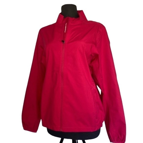 SUN MOUNTAIN WATERPROOF WINDBREAKER PINK JACKET OUTDOOR SPORT MEDIUM - Picture 1 of 6